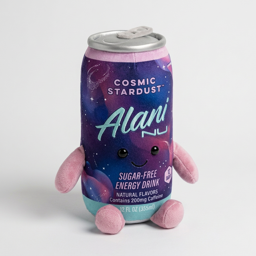 Alani Nu Cosmic Stardust can-shaped plush